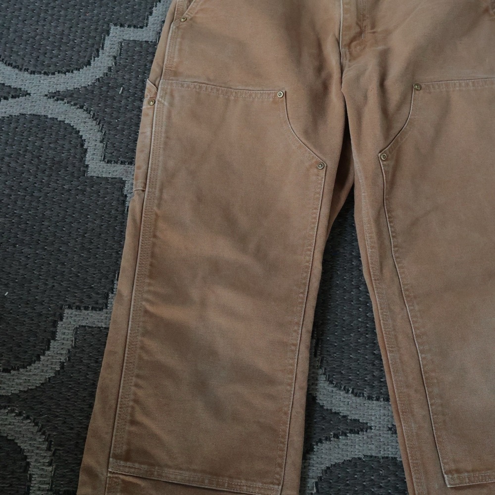 Carhartt Double Knee Pants B01 BRN Loose Original Fit Made in USA 30X30 Rare - Picture 8 of 12